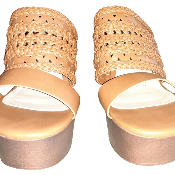 JustFab See it Through Platform Wedge Sandals - Picture 5 of 8